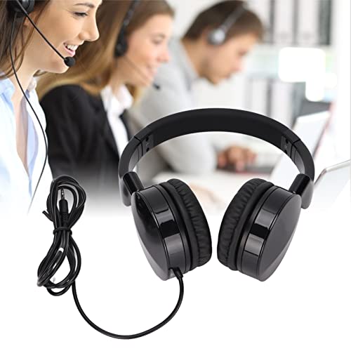 Auriculares Telefónicos, Auriculares para Juegos de PC de Voz Ajustables con Tarjeta de Sonido USB Auriculares de Playstation para Juegos de Servicio Al Cliente de Negocios de Oficina