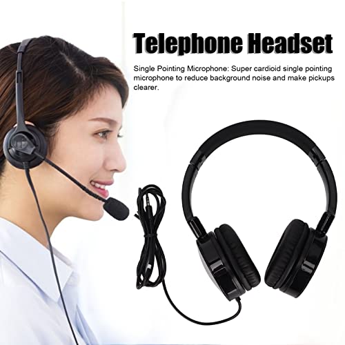 Auriculares Telefónicos, Auriculares para Juegos de PC de Voz Ajustables con Tarjeta de Sonido USB Auriculares de Playstation para Juegos de Servicio Al Cliente de Negocios de Oficina