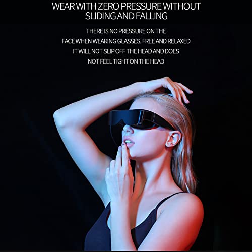 Auriculares VR, Gafas Realidad Virtual, Vidrios Video Elegantes De VR, 3 Veces Mejora Calidad La Imagen, Experiencia Juego Estéreo 3D, Efecto Óptico SLR, Experiencia Película IMAX ( Color : Svart )