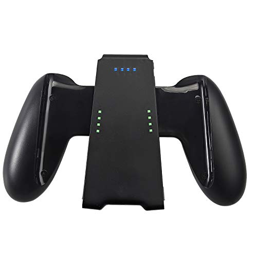 AUTOUTLET Cargador para Joycon Soporte de Carga Mango Recargable para Nintendo Switch Joy Con, con Batería de Lones de Litio Recargable de 1500 mAh, Agarre Cómodo, para Gamepad Switch Joy Con