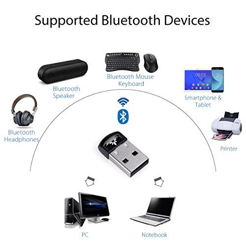 Avantree DG40SA Bluetooth USB PC, Adaptador Dongle Bluetooth, con Tecnología BLE para Mando PS4, Mando Xbox One S, Auriculares, Altavoz, Teclado en Ordenador de Windows 10 Nativo