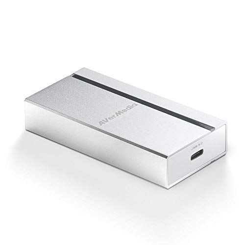 AVerMedia ExtremeCap UVC BU110, tarjeta de captura HDMI a USB 3.0, grabar, transmitir y convertir video Full HD sin comprimir a 1080p60, sin controlador, compatible con Windows, Mac y Linux OS