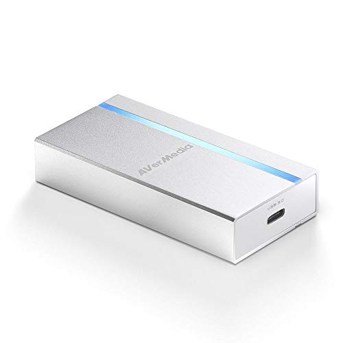 AVerMedia ExtremeCap UVC BU110, tarjeta de captura HDMI a USB 3.0, grabar, transmitir y convertir video Full HD sin comprimir a 1080p60, sin controlador, compatible con Windows, Mac y Linux OS