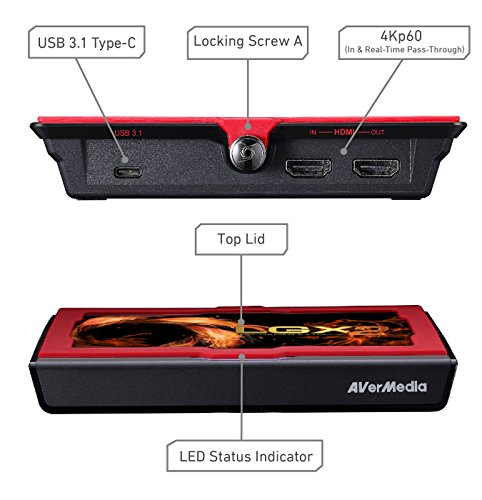 AVerMedia Live Gamer Extreme 2 Dispositivo para capturar Video USB 3.0 - Capturadora de vídeo (60 pps, 480i,480p,576p,720p,1080i,1080p,2160p, MPEG4, 182 g, 145,3 mm, 97,2 mm)