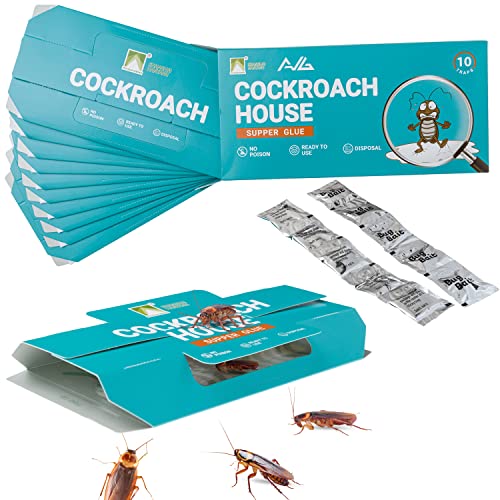 AVG | Trampas para cucarachas - Paquete de [10 Unidades] - Eficaz contra cucarachas.