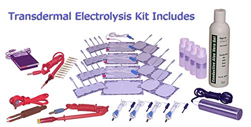 AVX 600 Mezcla Profesional Tono Sistema de Electrólisis Galvánica RF para depilación permanente que incluye un kit de accesorios transdérmicos.