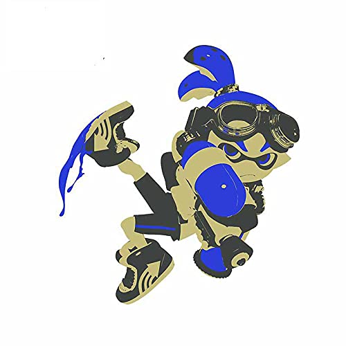 A/X 13cmx12cm Auto Car Stickers Funny Inkling Boy Cartoon Car Assessoires Calcomanías de Personalidad a Prueba de Agua