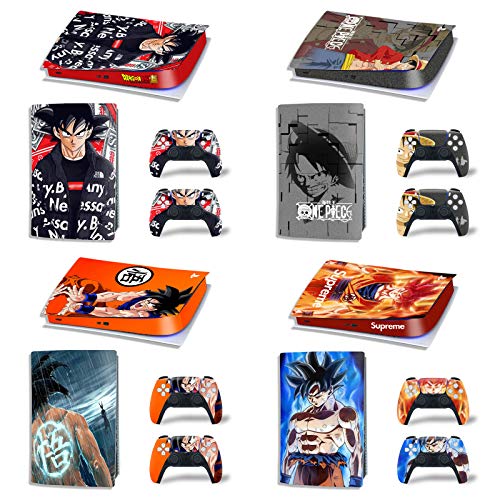 AXDNH 2 Piezas - PS5 Digital Edition Skin Sticker Decal Cover para Playstation 5 Consola Y Controladores PS5 Skin Sticker (Se Puede Combinar Libremente),A+b(Can be Freely Matched)