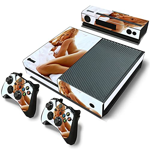 AXDNH Juego Completo De Pegatinas De Piel para Placas Frontales para Xbox One, Cubierta De Calcomanía De PVC para Consola Xbox One + 2 Controladores + Kinect - Patrón De Calavera De Terror,2187