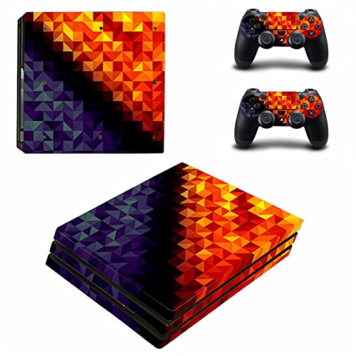AXDNH Skins para Playstation 4 Pro, PS4 Pro Pegatina De Vinilo, Cubierta De Calcomanías para Playstation 4 Pro, Pegatina De Piel De Consola para (2 Piezas), Piel De Controlador PS4 Pro,1160