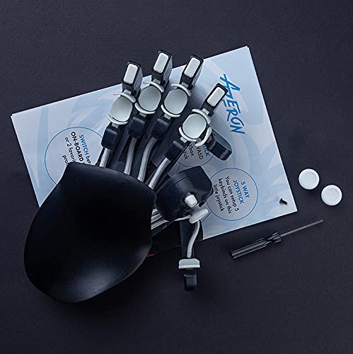 Azeron Teclado clásico para juegos - Teclado programable para juegos de PC y consolas - Teclado analógico personalizado impreso en 3D con 26 botones - para derechos (Galaxy Purple)