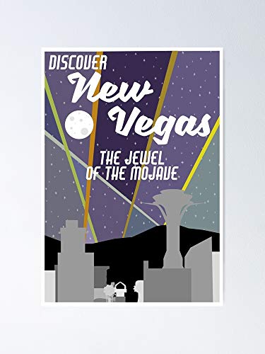 AZSTEEL Póster vintage de New Vegas Skyline