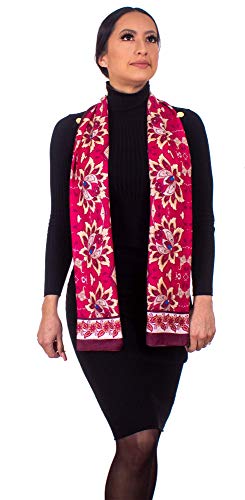 BABEL ARTESANIA Fular De Mujer, Pañuelo para el cabello Multi Patron Accesorios Pelo Mujer Chica Invierno y verano Chal para Mujeres Grande Larga y Pañuelos Algodón Suave 160 * 50 cm (Sevilla)