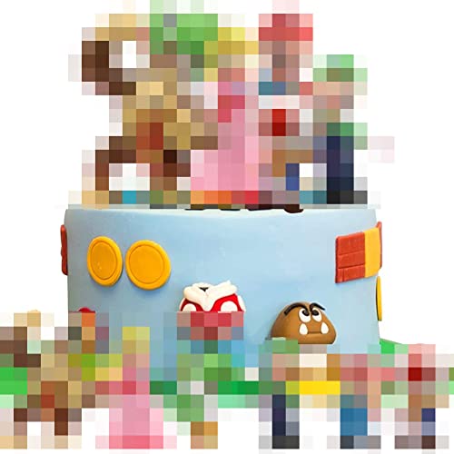 Babioms Decoración para Tarta - 6 piezas de decoración para tarta de cumpleaños de animales de dibujos animados, el mejor regalo para niños