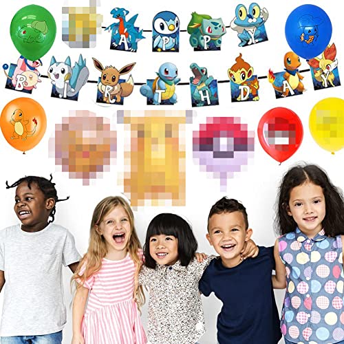Babioms globos de papel de aluminio de dibujos animados, globos de decoración de fiesta de cumpleaños, decoración de fiesta de cumpleaños de bebé (26 piezas)