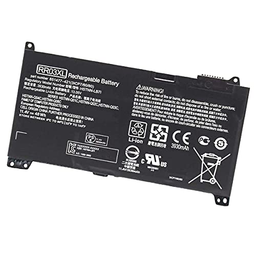 Backupower Batería de repuesto RR03XL compatible con HP Probook 430 G4 430 G5 440 G4 440 G5 450 G4 450 G5 455 RRO3XL 851610-850 851477-421 851477-831 HSTNN-PB6W.