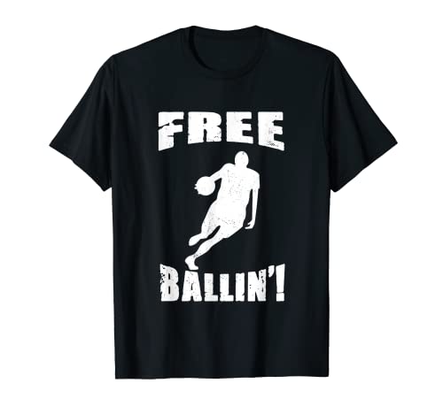 Ballin jugador de baloncesto gratis Bball Baller equipo deporte Camiseta