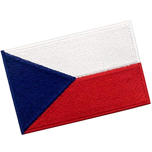 Bandera de la república checa Parche Bordado de Aplicación con Plancha