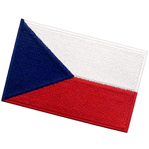 Bandera de la república checa Parche Bordado de Aplicación con Plancha