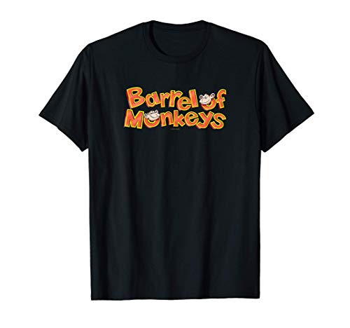Barrel Of Monkeys Orange Logo With Monkeys Camiseta