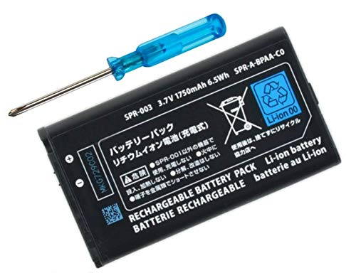 Bateria + Destornillador de desmontaje para Nintendo 3DS XL/New 3DS XL 17500 mAh 3.7V 6.5Wh Li-Ion Battery Modelo SPR-003