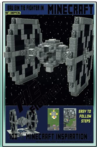 Bau ein Tie Fighter in Minecraft: Wie baut man einen Tie Fighter in Minecraft (Minecraft Star Wars Bauplan)
