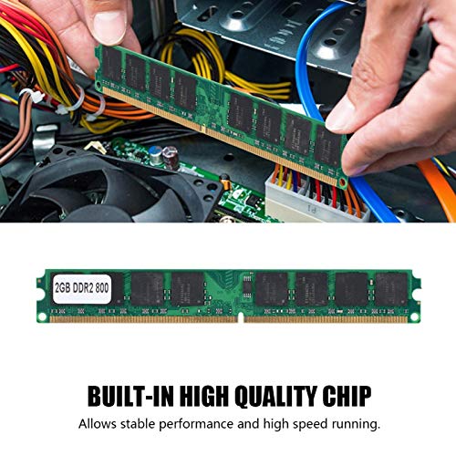 Baverta DDR2 Memory -DDR2 Memory Ram 2G 800MHz PC2-6400 PC Memory Ram 240Pin Módulo Compatible con Placa