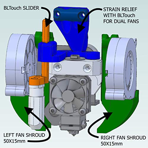 BCZAMD Piezas de actualización para impresora 3D de metal V6/Volcano Hotend Multi-Mount Designed compatible con Creali Ender3/V2/Ender 3 Pro/Ender 5 Pro/CR 10 Max Dragon BMG Hotend