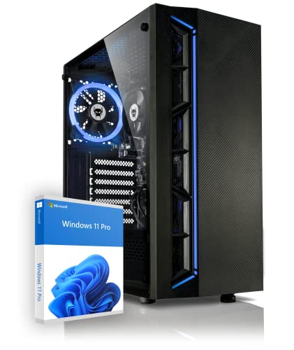 BEASTCOM Q2 | Windows 11 Pro Desktop PC | Ordenador de sobremesa silencioso | Intel i5-10400 6X 4.30Ghz 12-Threads | 16GB RAM | 512GB SSD | 4K Intel UHD-Gráficos 630 | HDMI USB 3.2 | WiFi