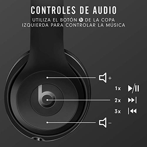 Beats Solo3 Wireless - Auriculares supraaurales - Chip Apple W1, Bluetooth de Clase 1, 40 Horas de Sonido ininterrumpido - Negro