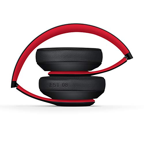 Beats Studio3 Wireless con cancelación de ruido - Auriculares supraaurales-Chip Apple W1, Bluetooth de Clase 1, 22 horas sonido ininterrumpido-Rojo (Defiant Black-Red)