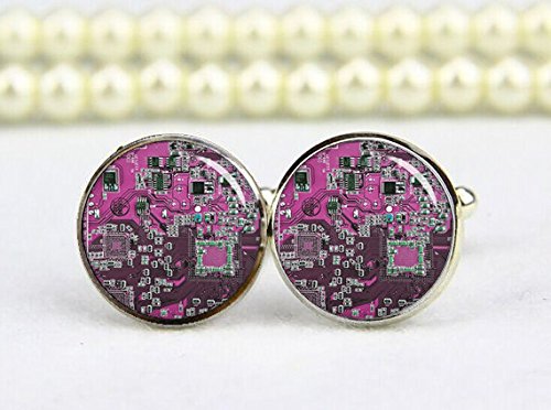 Beautiful Dandelion Gemelos de placa de circuito, ingeniero de TI, placa base, gemelos personalizados