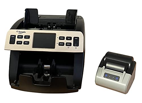 beeplo b8000-100% Fiable testado Banco Central Europeo - Actualizado a Todos los Billetes de EURO, USD, GBP, CHF, etc. Pantalla a color LCD - Totaliza Todas las Divisas, incluido USD