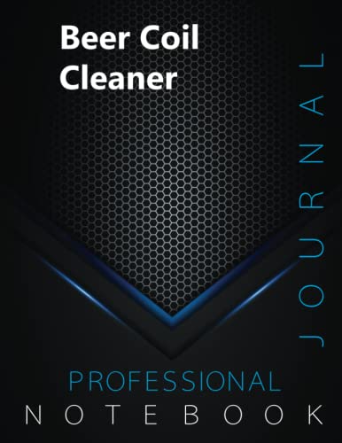 Beer Coil Cleaner, Professional Journal, Office writing Notebook, Organizing Notes, Large Format, 8.5 x 11 inches, 140 pages