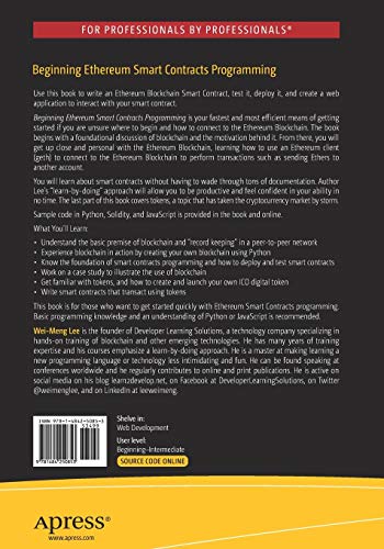 Beginning Ethereum Smart Contracts Programming: With Examples in Python, Solidity, and JavaScript