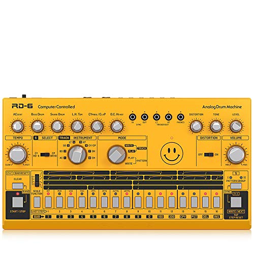 Behringer RD-6-AM, Máquina de tambor analógico, RHYTHM DESIGNER RD-6, Naranja (Amber)