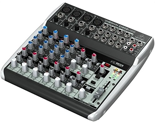 Behringer XENYX Q1202USB mezclador con 2 buses, color negro, 12 puertos