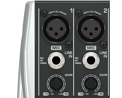 Behringer XENYX Q1202USB mezclador con 2 buses, color negro, 12 puertos