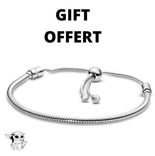 Belinia Prestige - Colgante Star Wars - para- pulsera o collar - 925/1000 Sterling +1 pulsera ajustable GRATIS