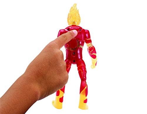 Ben 10 BEN01210 Heatblast Deluxe Power Up - Figura decorativa, multicolor , color/modelo surtido