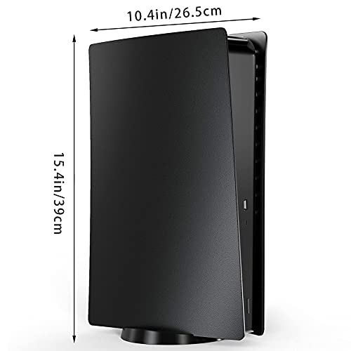Benazcap PS5 Faceplates Funda de Carcasa Placa de Repuesto para Digital Edition Playstation 5, Negro Mate