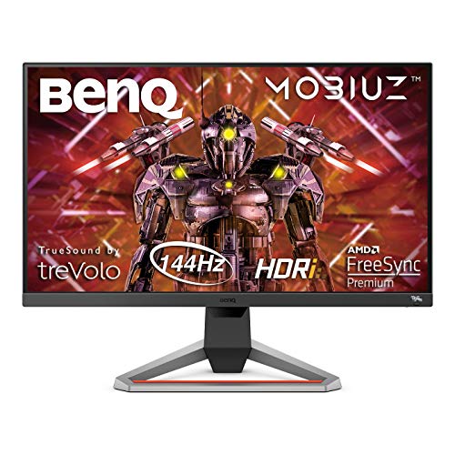 BenQ MOBIUZ EX2710 - Monitor Gaming de 27" FullHD (1920x1080, 1ms, 144Hz, IPS, AMD Freesync Premium, compatible con PS5/Xbox x) - Gris Oscuro