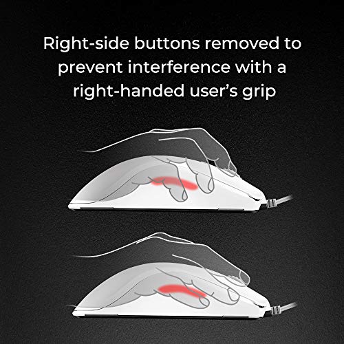 BenQ ZOWIE FK2-B - Ratón simétrico para juegos para Esports White Edition | Rendimiento de grado profesional, sin conductor, revestimiento brillante, tamaño mediano
