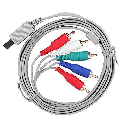 Bewinner Cable de Video AV de Audio de Alta Definición para Wii U Cable de Componente de HDTV para Sistema de Juegos Wii U Cable AV de Componente