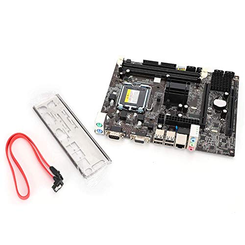 Bewinner Placa Madre LGA775, DDR3 1066 / 1333MHz Computadora de Escritorio Placa Base Chip Integrado Gráficos/Tarjeta de Sonido/Tarjeta de Red Adecuado para Intel G41