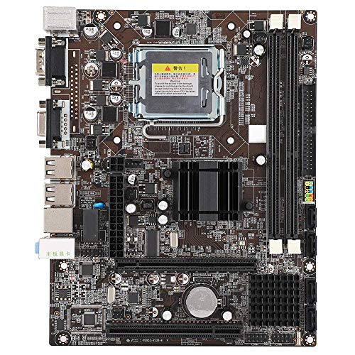 Bewinner Placa Madre LGA775, DDR3 1066 / 1333MHz Computadora de Escritorio Placa Base Chip Integrado Gráficos/Tarjeta de Sonido/Tarjeta de Red Adecuado para Intel G41