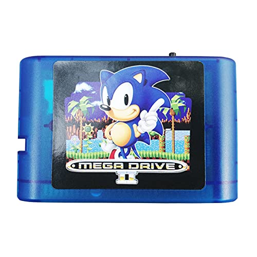 Bewitched ZHANGHANG El Nuevo Mega Drive 2 Generation MD Game Cassette 1000 en 1 es Compatible con Las Consolas de Juegos de Mega Drive y apoya la Serie Everdrive ZH (Color : MD Blue)