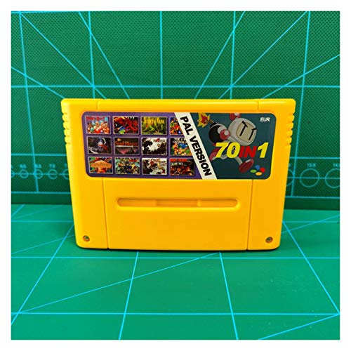 Bewitched ZHANGHANG Super 70 en 1 EUR Versión PAL Chip Guardar con Relk Tower Final Game Fantasy Vi Dragon Quest I & II Secreto de Mana Terranigma ZH