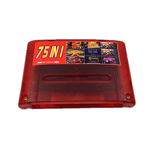 Bewitched ZHANGHANG Super 75 en 1 EUR Versión Chip Guardar con Juego Reloj Tower Final Game Fantasy Vi Dragon Quest I & II Secreto de Mana TERRANIGMA ZH