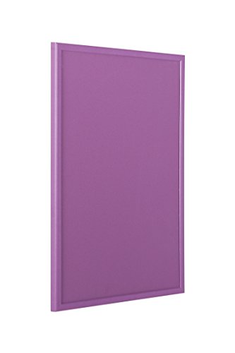 Bi-Office - Tablero de Anúncios de Corcho, Marco MDF, 60 x 40 cm, Violeta